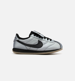 NIKE HQ3490-099
 Cortez Leather SE Tiempo Pack Mens Lifestyle Shoe - Metallic Cool Grey/Black/Gum Dark Brown Image 0