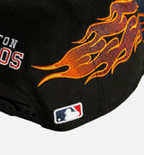 Houston Astros Flames 9Fifty Snapback Mens Hat - Black/Orange