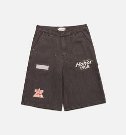 HONOR HTG250224
 Twill Carpenter Mens Shorts - Black Image 0
