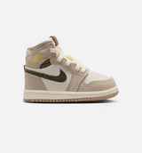 Air Jordan 1 Retro High OG Khaki Infant Toddler Lifestyle Shoe - Khaki/Sail/Coconut Milk/Cargo Khaki Free Shipping