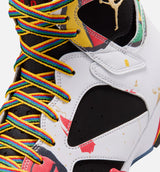 Air Jordan 7 Retro Miro Mens Lifestyle Shoe - White/Metallic Gold/Sport Red/Varsity Royal