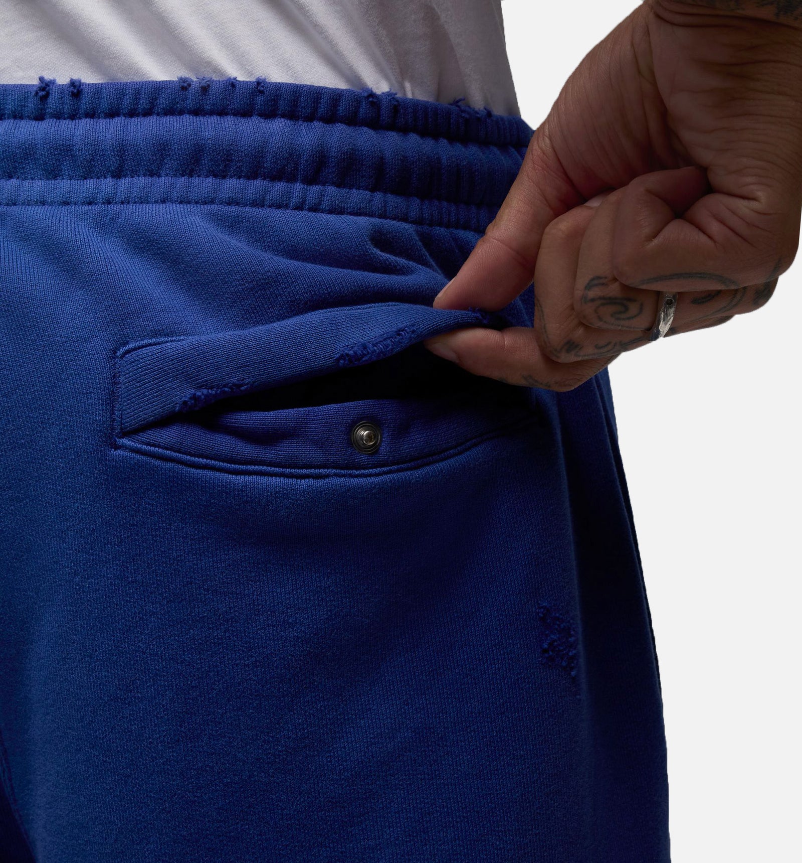 Jordan IB2999-485 JDN Rare Air Fleece Mens Pant - White/Blue