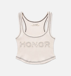 HONOR WHTG250240
 Charm Womens Tank Top - White Image 0