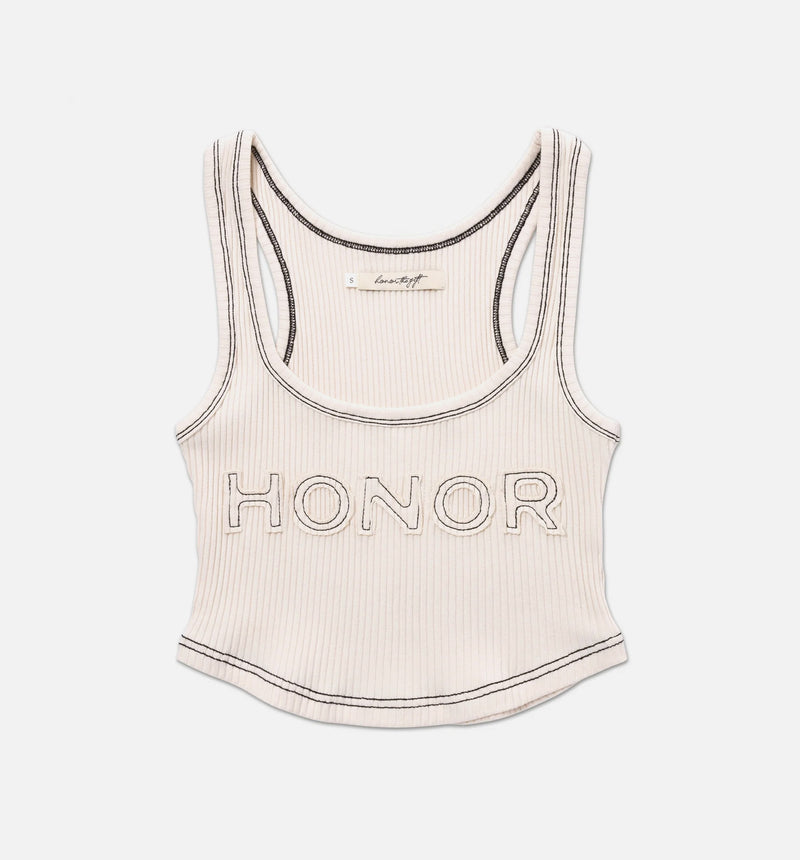 Charm Womens Tank Top - White