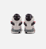 Air Jordan 8 Retro White And True Red Preschool Lifestyle Shoe - White/True Red/Black