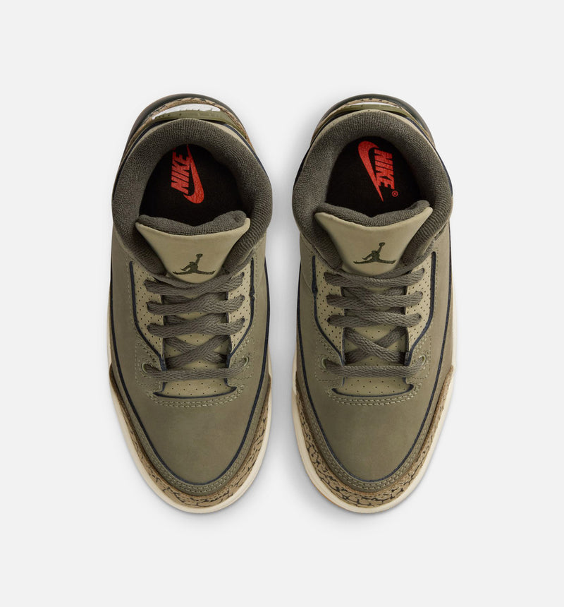 Air Jordan 3 Retro Medium Olive Preschool Lifestyle Shoe - Medium Olive/Sequoia/Neutral Olive/Sail Free Shipping