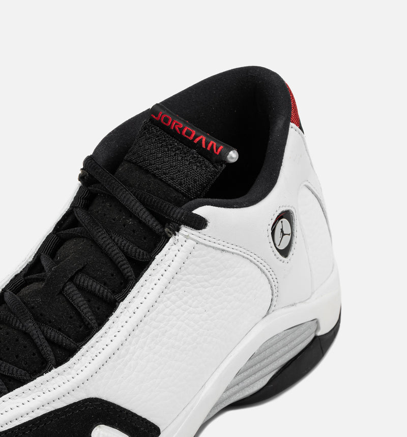 Air Jordan 14 Retro Black Toe Grade School Lifestyle Shoe - White/Varsity Red/Black/Silver