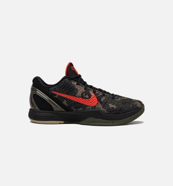 Nike FQ3546-001 Kobe 6 Protro Italian Camo Mens Lifestyle Shoe - Black ...