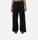 Flight Fleece French Terry Snap Womens Pant - Black/University Red