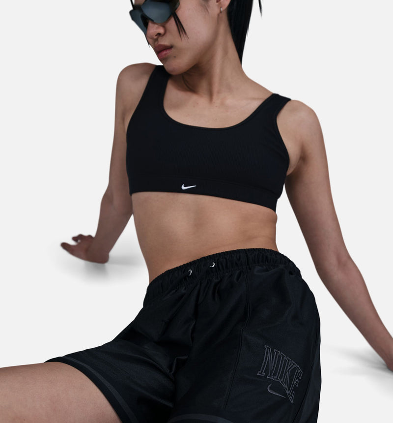 Loose 6" Mid Rise Graphic Satin Womens Short -  Black/Anthracite/Anthracite