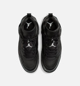 Spizike Low Mens Basketball Shoe - Black/Black/Metallic Silver
