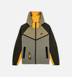 NIKE IB8956-276
 Tech Woven Windrunner Full Zip Mens Jacket - Neutral Olive/Sundial Image 0