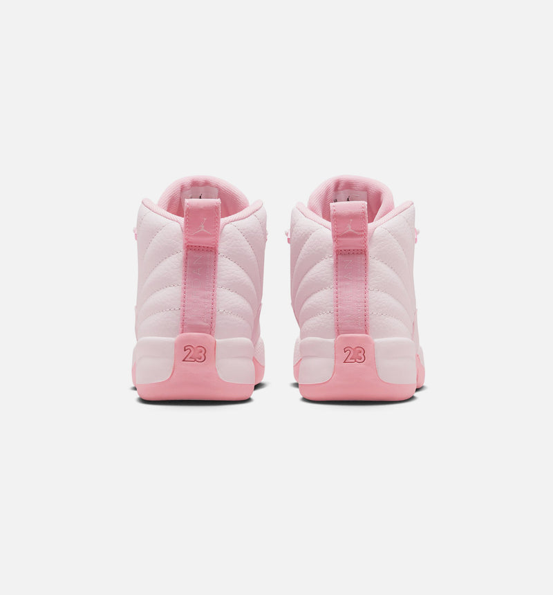 Air Jordan 12 Retro Pearl Pink Preschool Lifestyle Shoe - Pearl Pink/Medium Soft Pink