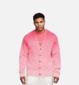 Air JDN Cardigan Mens Sweater - Aster Pink