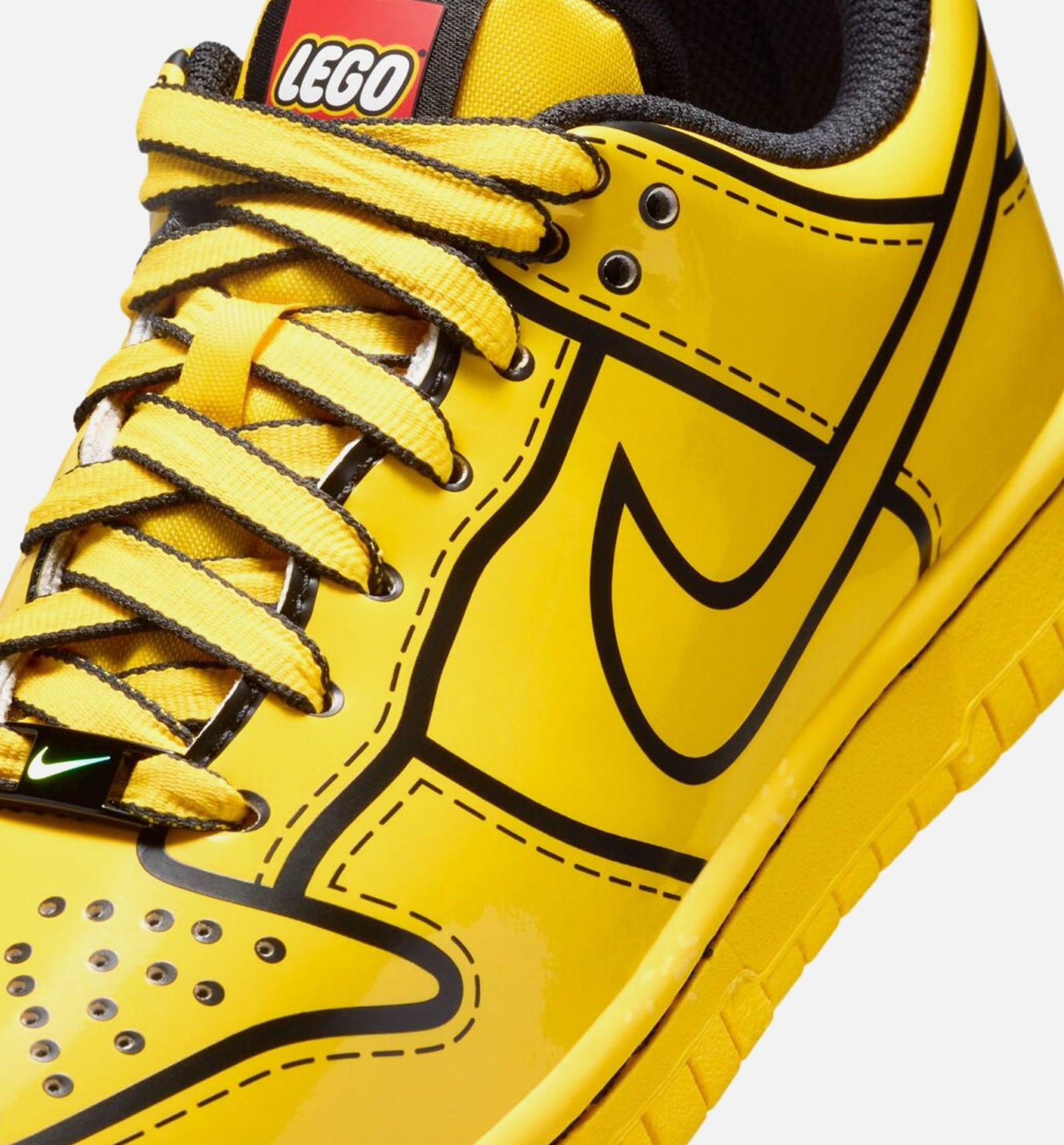 Nike IF2117-700 Dunk Low x Lego Grade School Lifestyle Shoe - Tour