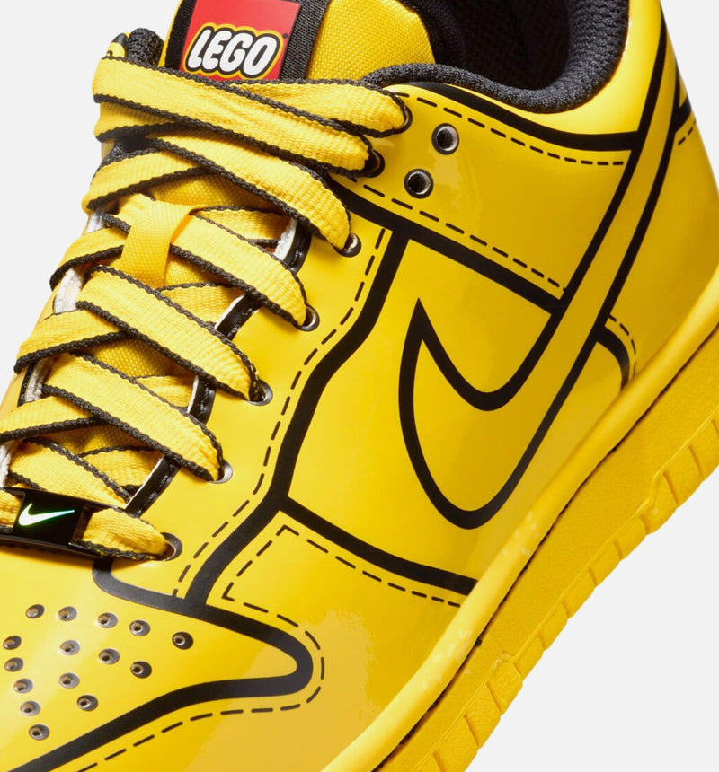 Dunk Low x Lego Grade School Lifestyle Shoe - Tour Yellow/Black/Volt/Tour Yellow