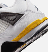 Air Jordan 4 Retro Rare Air Tour Yellow Preschool Lifestyle Shoe - White/Dark Blue Grey/Black/Tour Yellow Free Shipping