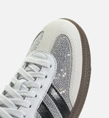 Samba OG Rhinestone Womens Lifestyle Shoe - Crystal White/Crystal White/Silver Metallic