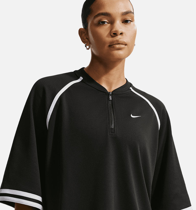 Nike IF0340-010 Oversized Drop Shoulder Womens Short Sleeve Shirt