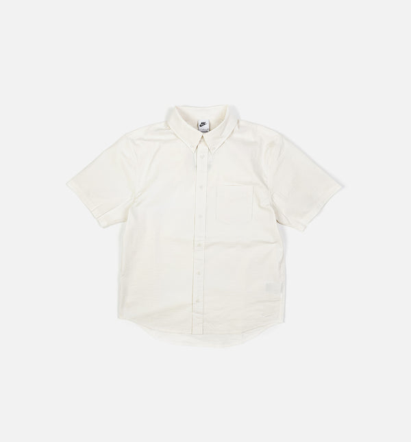 Nike FN3222-030 Seersucker Button Down Mens Short Sleeve