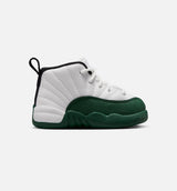 Air Jordan 12 Retro Idols Become Rivals Infant Toddler Lifestyle Shoe - Summit White/Gorge Green/Fierce Pruple Free Shipping