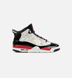 JORDAN 311046-162
 Dub Zero Fire Red Mens Lifestyle Shoe - Fire Red/White/Black Image 0