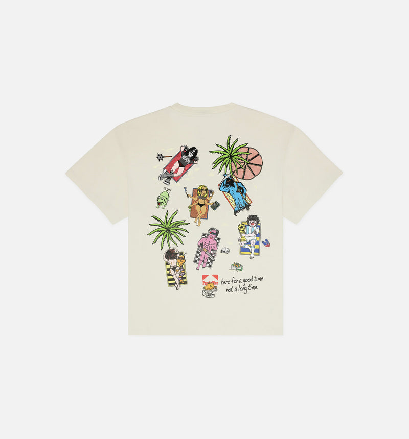 Sunburn Mens Short Sleeve Shirt - Cream