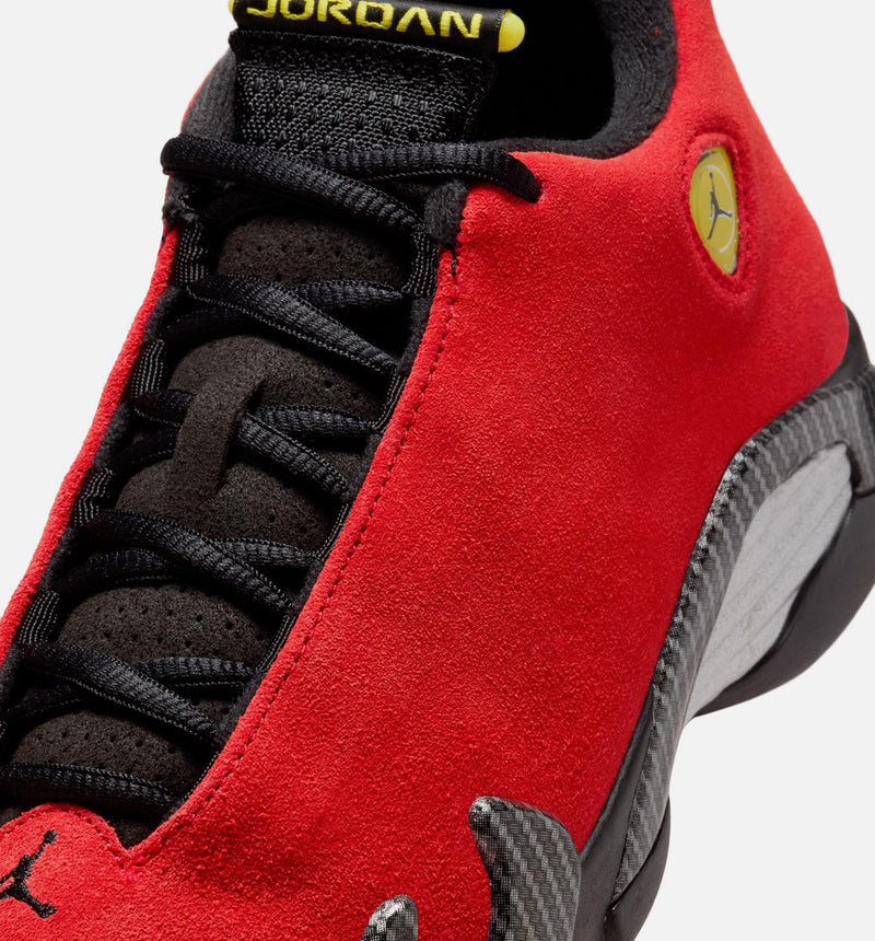 シューズ(男性用) AIR JORDAN 14 RETRO CHALLENGE RED/BLACK Nike Air Jordan 14 Retro 