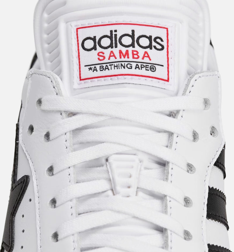 Samba Bape Mens Lifestyle Shoe - Cloud White/Core Black/Gum