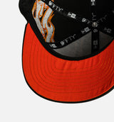 Houston Astros Flames 9Fifty Snapback Mens Hat - Black/Orange
