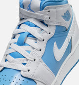 Air Jordan 1 Mid Legend Blue Grade School Lifestyle Shoe - White/Legend Blue