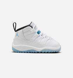 JORDAN 378040-104
 Air Jordan 11 Retro Legend Blue Infant Toddler Lifestyle Shoe - White/Legend Blue/Black Free Shipping Image 0