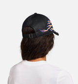 Structured OG Flame Cap Mens Hat - Black/Orange