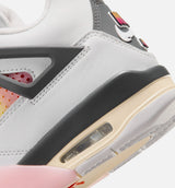 Air Jordan 4 Retro Comic Grade School Lifestyle Shoe - Off White/Fire Pink/Anthracite Free Shipping