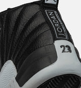 Air Jordan 12 Retro Black And Wolf Grey Preschool Lifestyle Shoe - Black/Wolf Grey/White