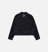 Cord Button Up Mens Jacket - Black