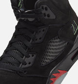 Air Jordan 5 Retro Halloween Mens Lifestyle Shoe - Black/Picante Red/Glow N The Dark