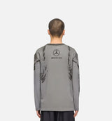 Mercedes Wolf Graphic Mens Long Sleeve Shirt - Black