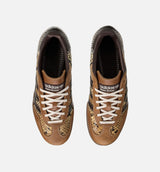 Wales Bonner x Gazelle Snake Mens Lifestyle Shoe - Metallic Gold/Dark Brown/Wonder White