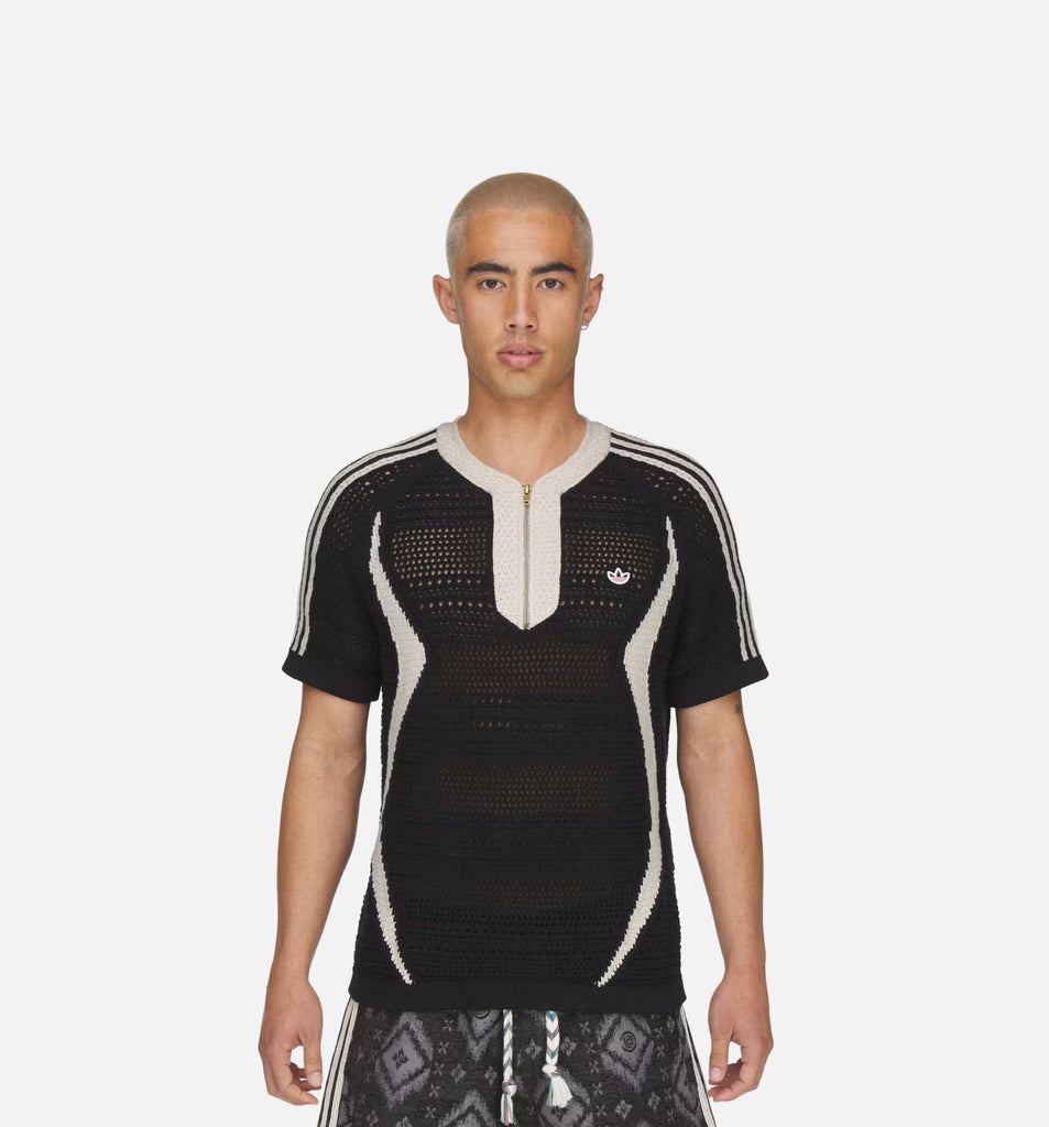 adidas KE7074 CLOT Knit By Edison Chen Mens Jersey - Black/Wonder