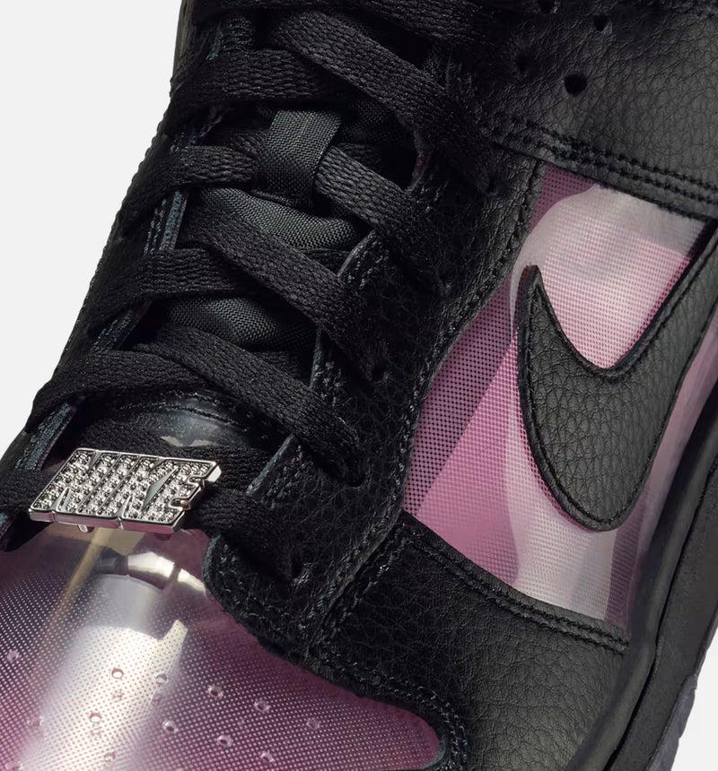 Dunk Low Retro Mens Lifestyle Shoe - Silver/Pink/Black