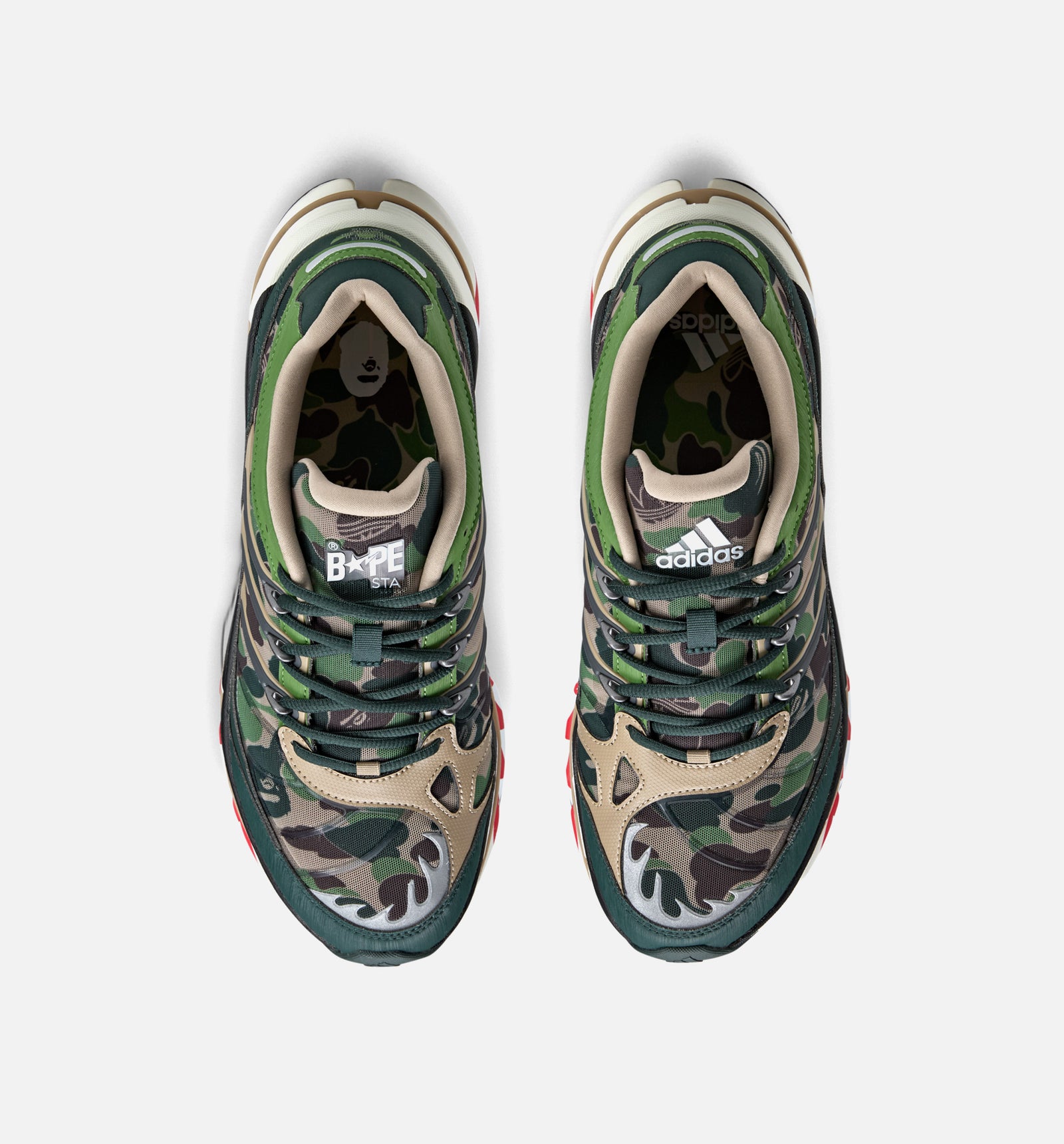  ADISTAR HRMY×BAPE アディダス×APE 27.0 adidas KJ8850 Bape x Adidas Adistar Hrmy Green Camo Mens Lifestyle