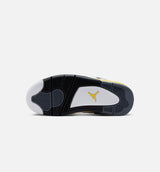 Air Jordan 4 Retro Rare Air Tour Yellow Grade School Lifestyle Shoe - White/Dark Blue Grey/Black/Tour Yellow Free Shipping