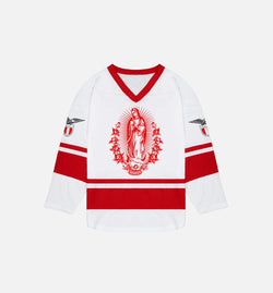 BRAVEST STUDIOS 24SSMHJWR
 All Eyez Hockey Mens Jersey - Red/White Image 0