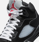 Air Jordan 5 Retro Reimagined Mens Lifestyle Shoe - Black/White/Metallic Silver/Fire Red