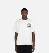 Breathe In Breathe Out Mens Short Sleeve Shirt - White