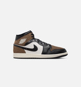 Air Jordan 1 Mid Palomino Mens Lifestyle Shoe - Black/Palomino/University Red/Phantom