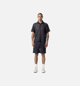 Crochet Mens Shorts - Black