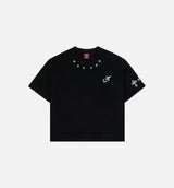 The Faith Mens Short Sleeve Shirt - Black/White
