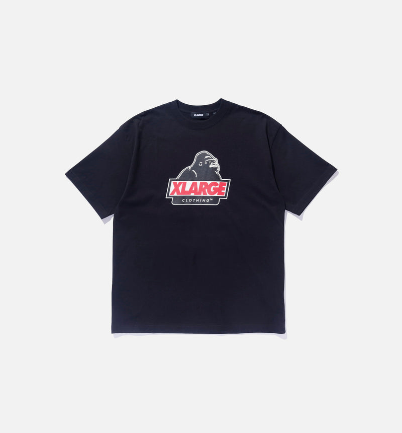 Slanted OG Logo Mens Short Sleeve Shirt - Black